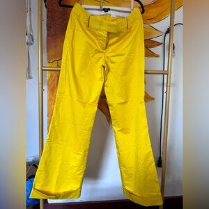 J- Crew Bright Yellow Wide-Leg Pants